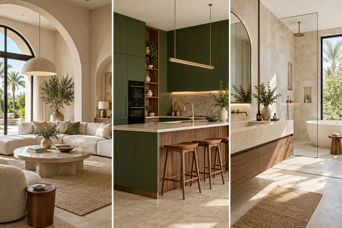 Three different completed UAE homes compared side by side